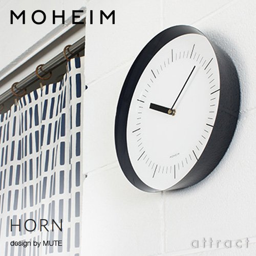 Amazon.co.jp: モヘイム MOHEIM ホルン HORN ウォールクロック 壁掛け
